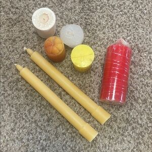 Assorted Colorful Candles Set for Crafts or Wax Play